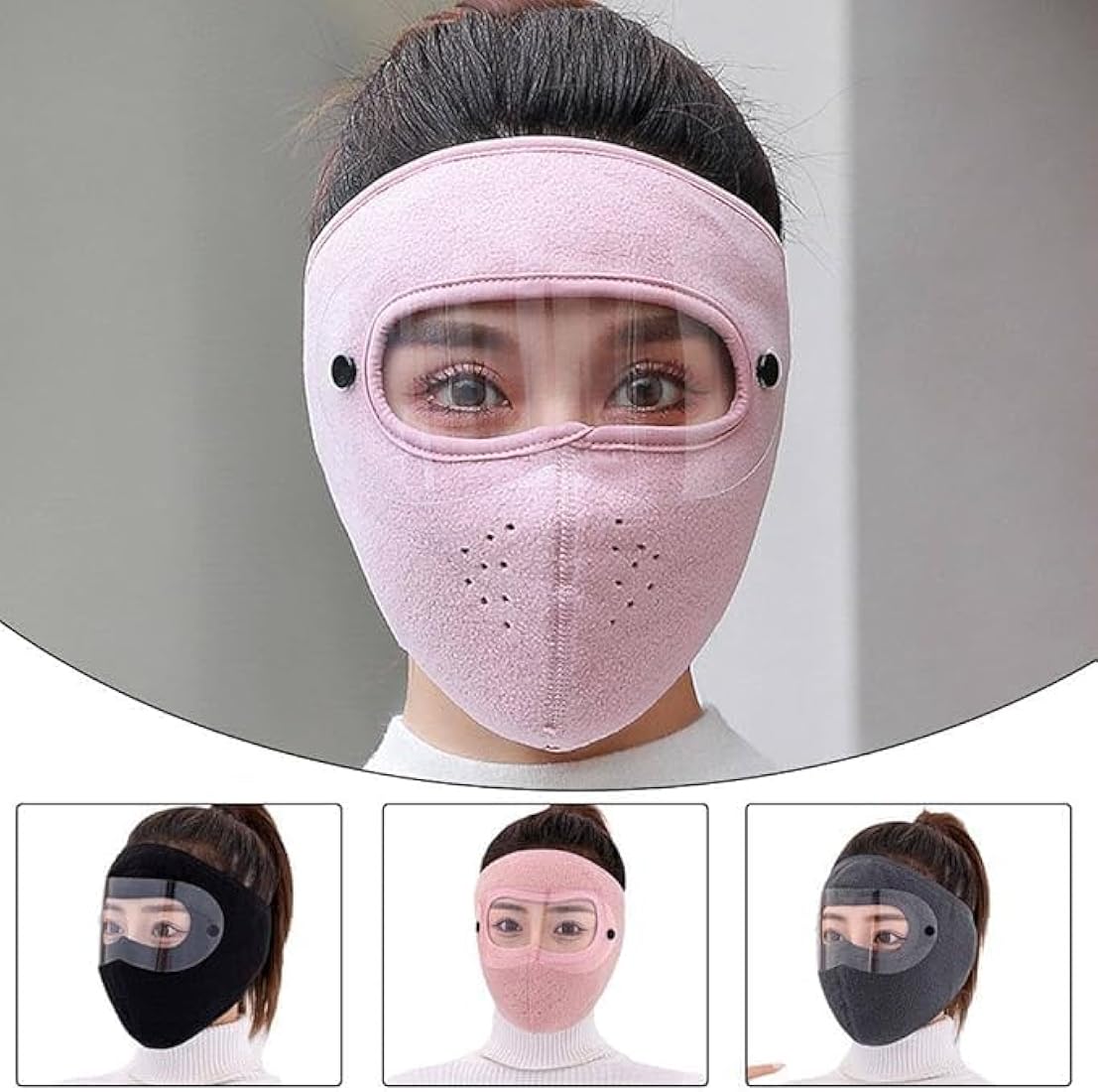 Winter Windproof Mask Thickened Warm Fleece Breathable Motorcycle & Cycling Face Mask Bike And Riding Sports mask Cover Goggles