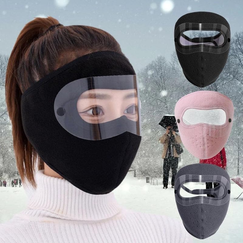 Winter Windproof Mask Thickened Warm Fleece Breathable Motorcycle & Cycling Face Mask Bike And Riding Sports mask Cover Goggles