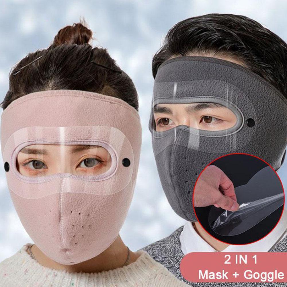 Winter Windproof Mask Thickened Warm Fleece Breathable Motorcycle & Cycling Face Mask Bike And Riding Sports mask Cover Goggles